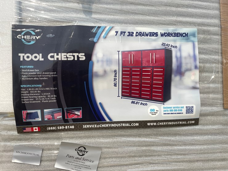 #2501-•-new-york-industrial-7'-(32)-drawer-workbench-image-2