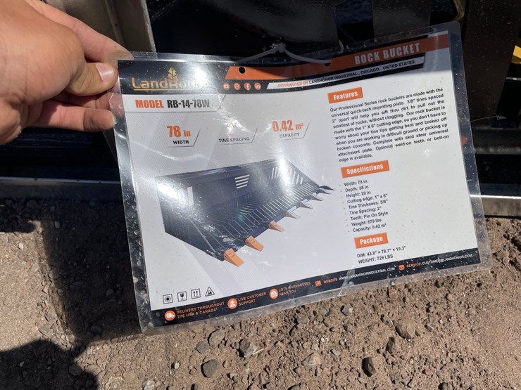 #2415-•-unused-2026-landhonor-skid-steer-rock-bucket-attachment-image-9