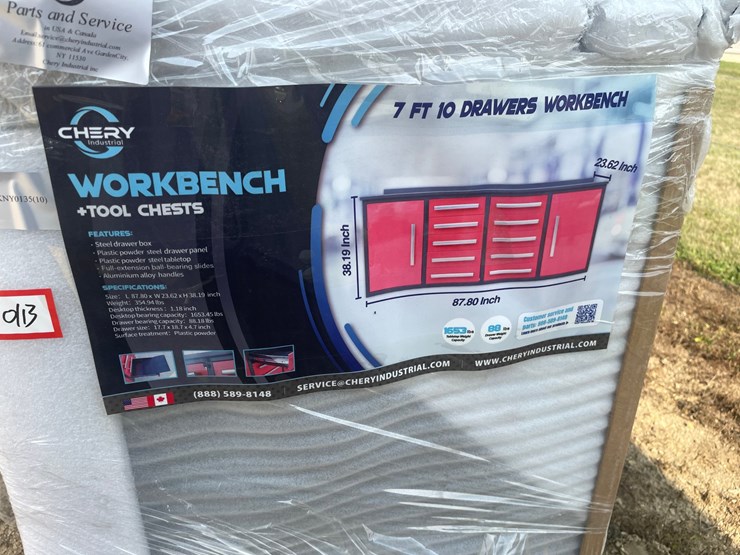 #2498-•-new-york-industrial-7'-(10)-drawer-workbench-image-2
