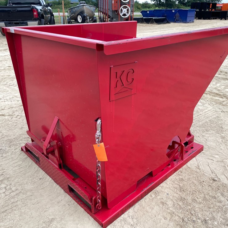 #2545 • New KC Self Dumping Hopper With Fork Pockets