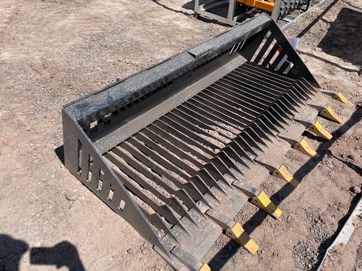 #2413-•-unused-2026-landhonor-skid-steer-rock-bucket-attachment-image-1