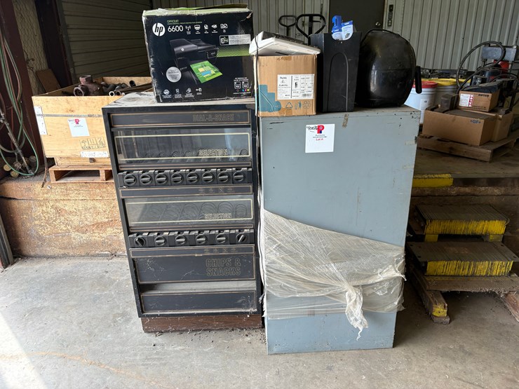 dial-a-snack-vending-machine,-4-drawer-filing-cabinet,-printers,-&-office-supplies-image-1
