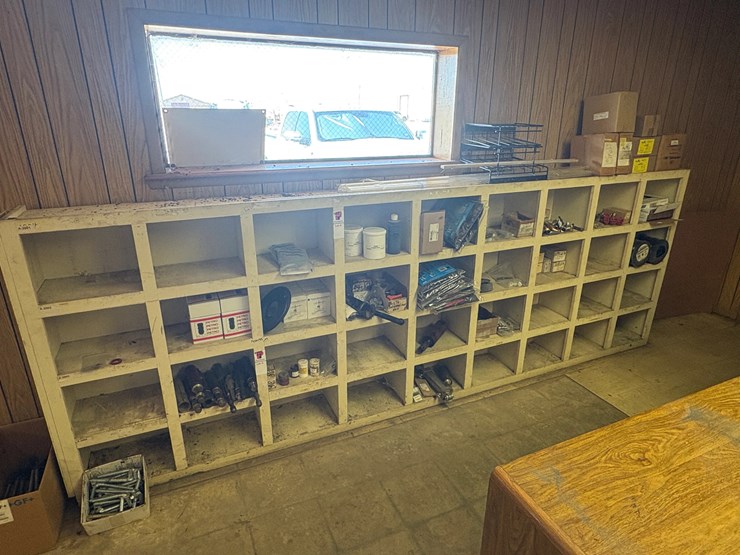 36-bin-shelving-unit-w/-contents-image-1