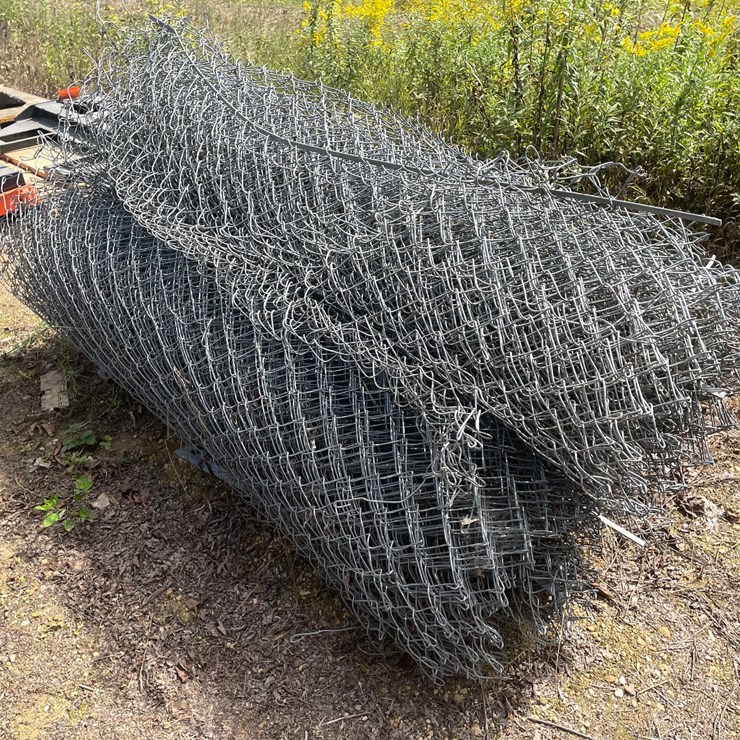 #3859 • (3) Rolls of Chain Link Fencing