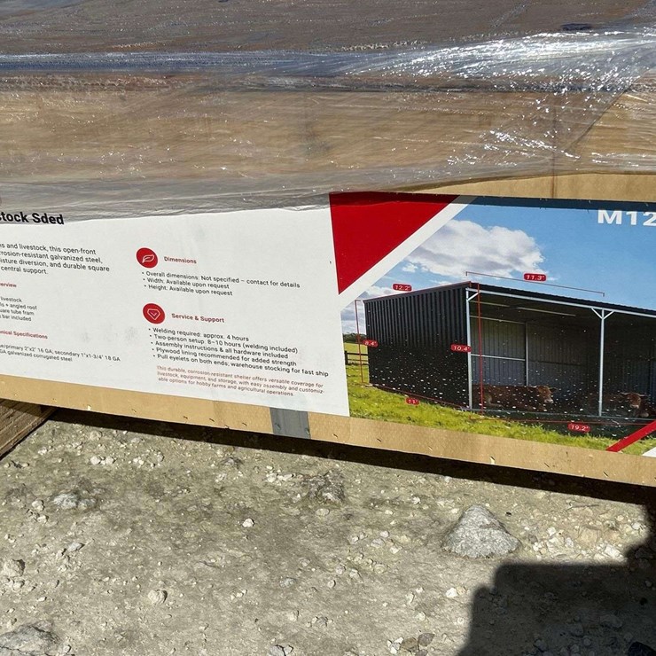 2026 SDLanch 19ft. x 11ft. Galvanized Metal Livestock Shed