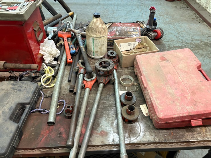 98”-x-52”-x-36”-shop-table-w/-contents-image-7