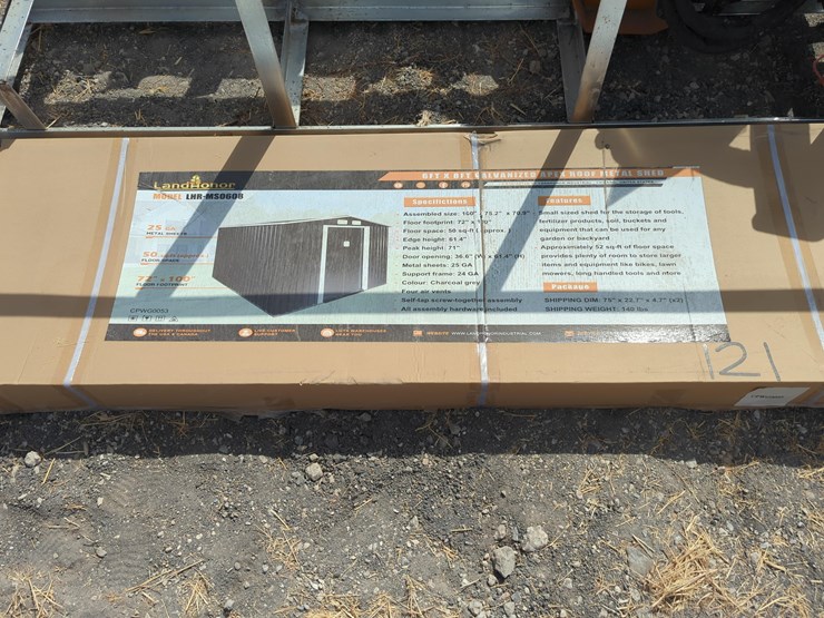 new-landhonor-lhr-ms0608-metal-shed-storage-building-image-1