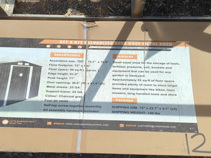 new-landhonor-lhr-ms0608-metal-shed-storage-building-image-2