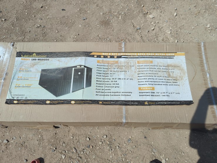 new-landhonor-lhr-ms0608-metal-shed-new-support-equipment-image-1