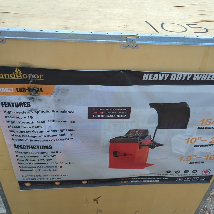 NEW LANDHONOR LHR-WB24 WHEEL BALANCER NEW SUPPORT EQUIPMENT