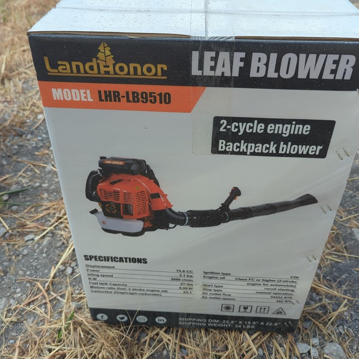 NEW LANDHONOR LHR-LB9510 LEAF BLOWER NEW SUPPORT EQUIPMENT