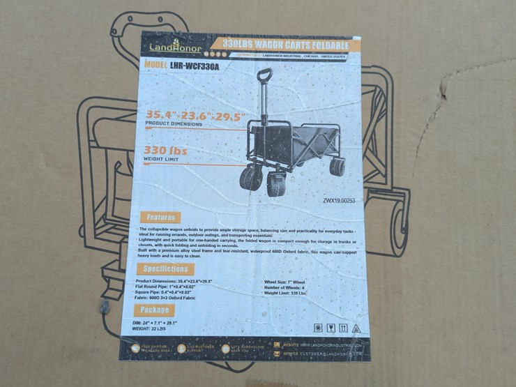 new-landhonor-lhr-wcf330a-foldable-wagon-cart-new-support-equipment-image-1