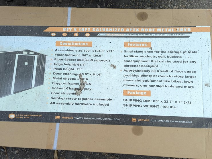 new-landhonor-lhr-ms0810-metal-shed-storage-building-image-2