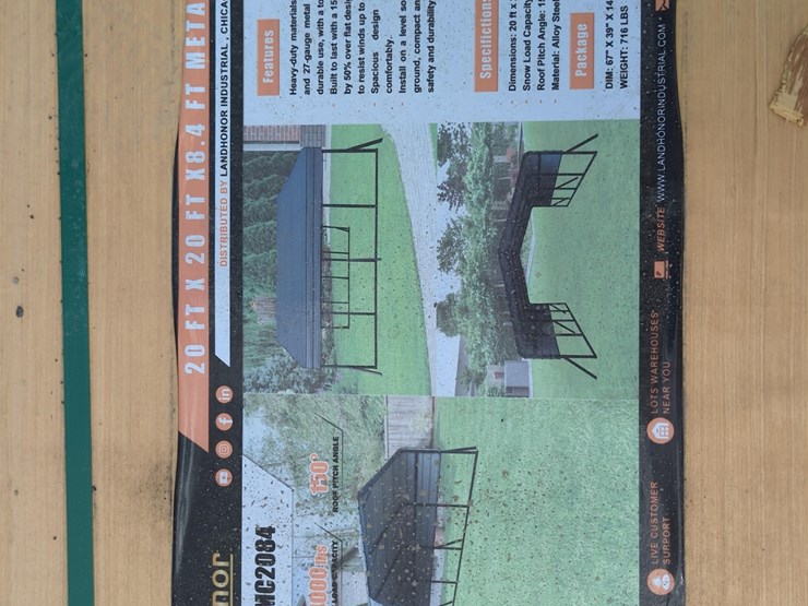 new-landhonor-lhr-mc2084-metal-carport-storage-building-image-3