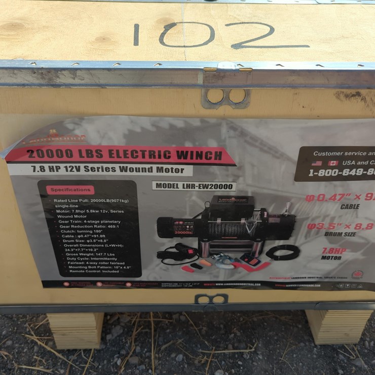 NEW LANDHONOR LHR-EW20000 ELECTRIC WINCH NEW SUPPORT EQUIPMENT