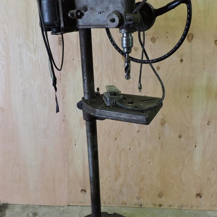 1/2” CHUCK FLOOR MODEL DRILL PRESS, 110 VOLT