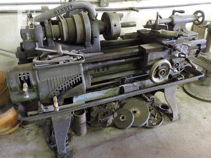 hendey,-14x5-metal-lathe,-3-phase,-working-image-2