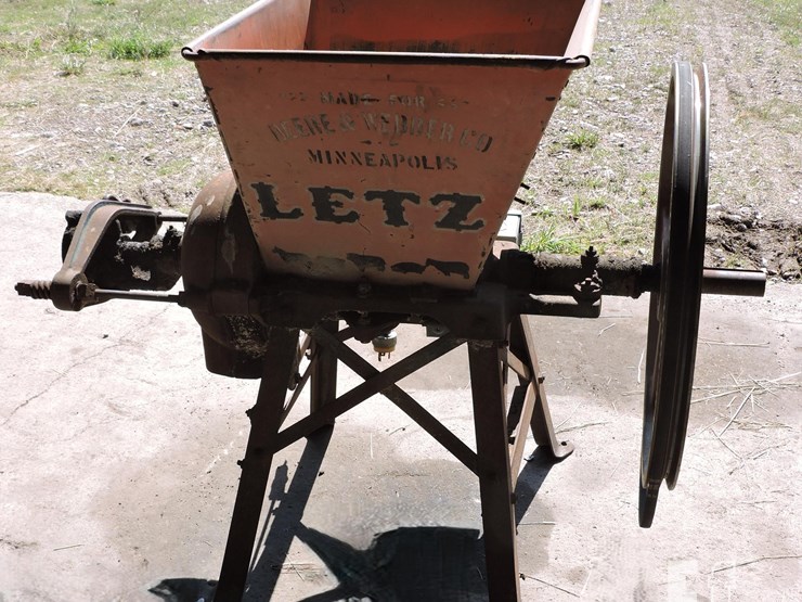 letz,-no.-80-burr-mill,-v-pulley-drive,-no-motor-image-1