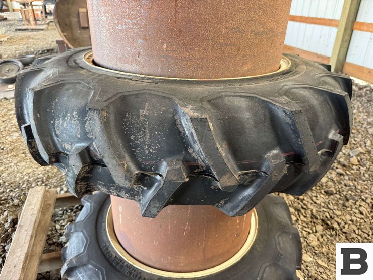 11.2-24-tractor-tires-on-rims-w/-wheel-spacers-image-5