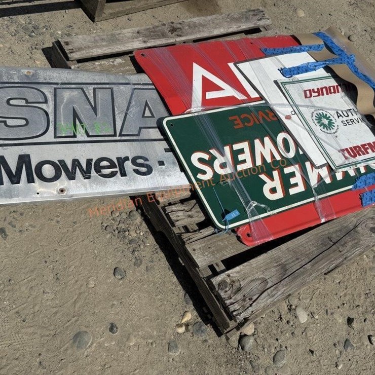 5- Assorted Metal Signs