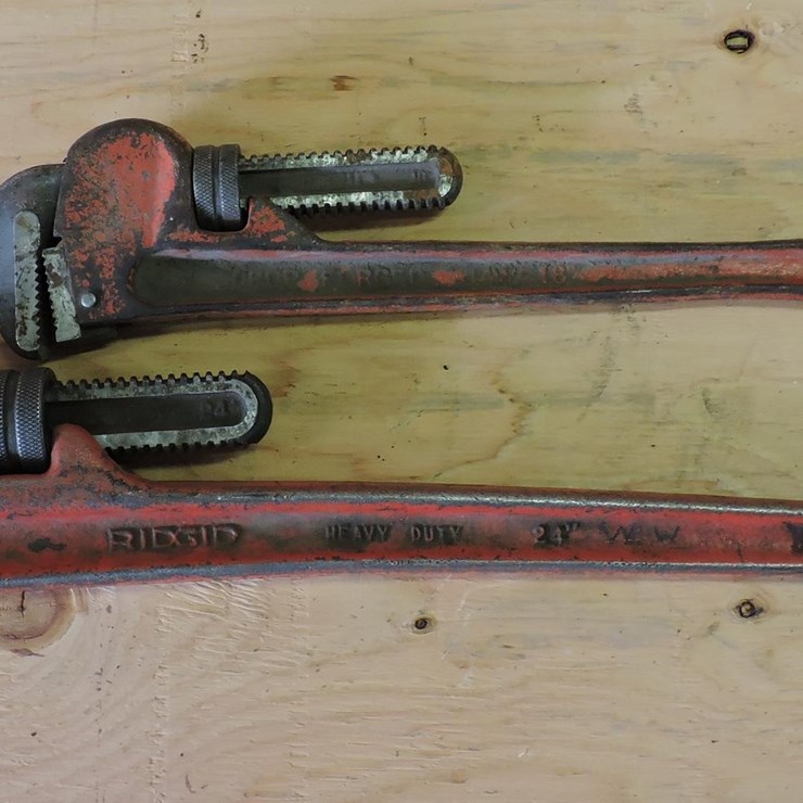 RIDGID, 18” AND 24” PIPE WRENCHES