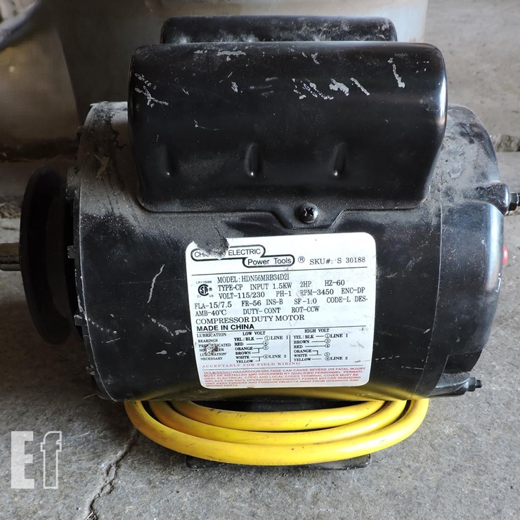 CHICAGO ELECTRIC, 2 HORSEPOWER ELECTRIC MOTOR, 110