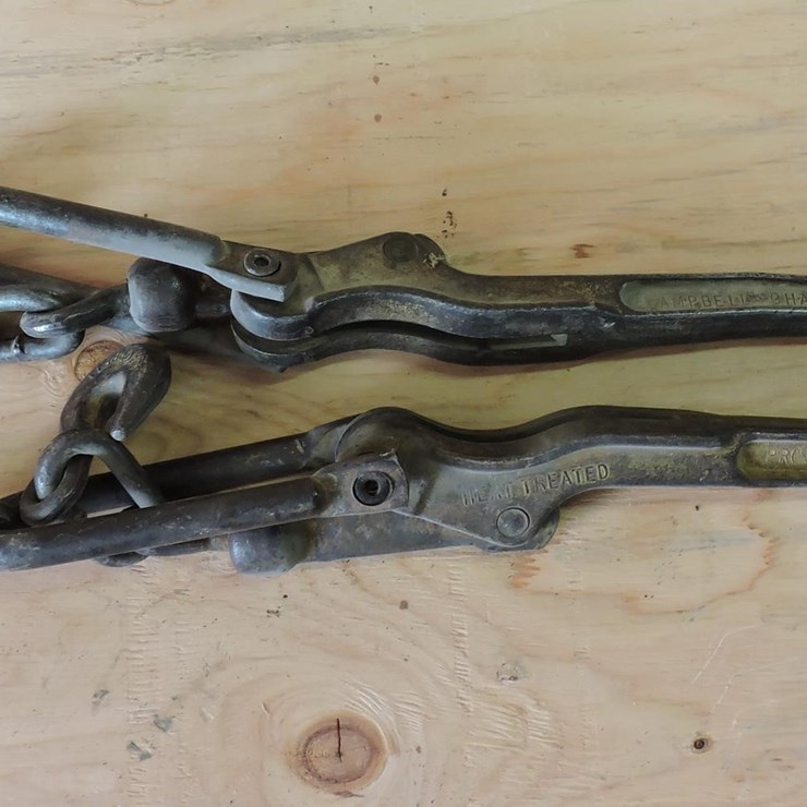 (2) CAMPBELL 5/16”-3/8” CHAIN BINDERS