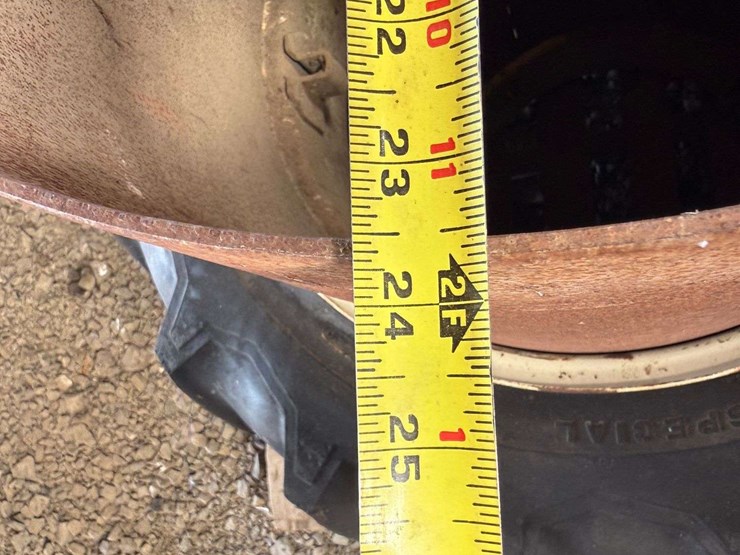 11.2-24-tractor-tires-on-rims-w/-wheel-spacers-image-9