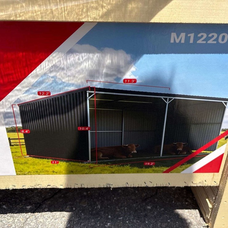 2026 SDLanch 19ft. x 11ft. Galvanized Metal Livestock Shed