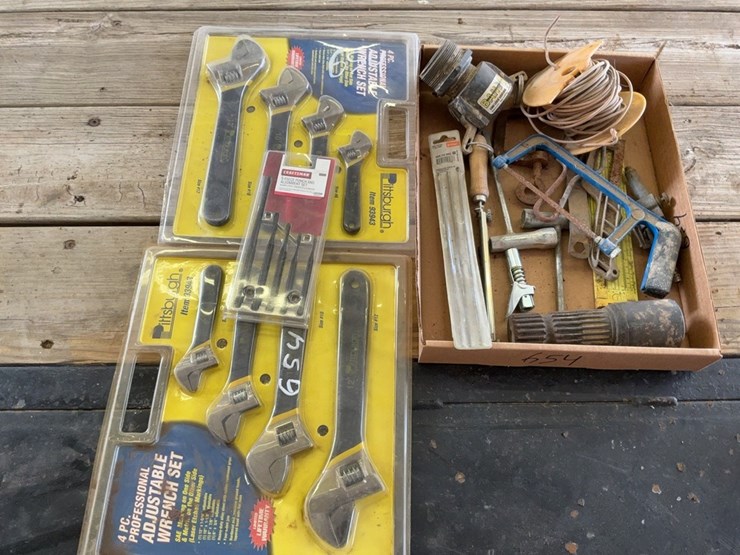 (2)-4-piece-adjustable-wrench-set-&-misc-image-3