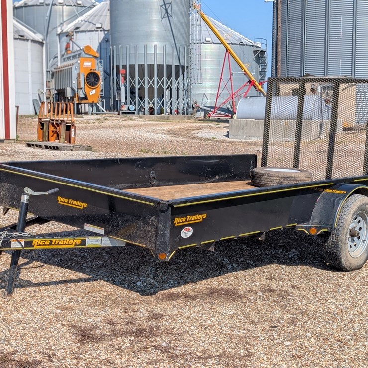2010 Rice 12’x76” Single Axle Trailer
