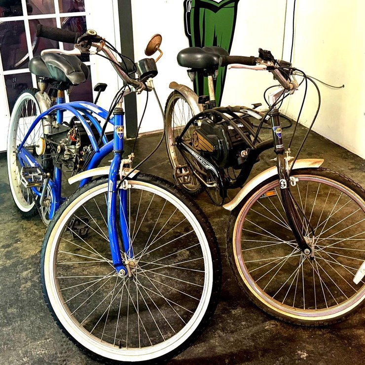 #1027 • Offered at No Reserve | (2) WIZZARD MOTORIZED BICYCLES