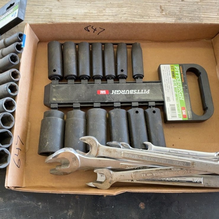 Craftsman standard combination wrench set & metric and standard impact sockets