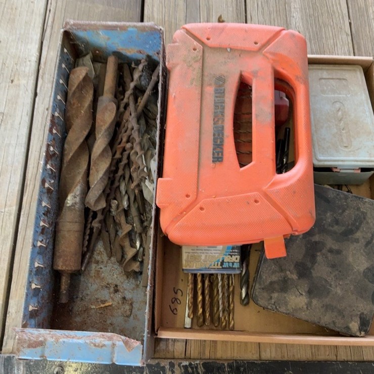 Large assortment of drillbits