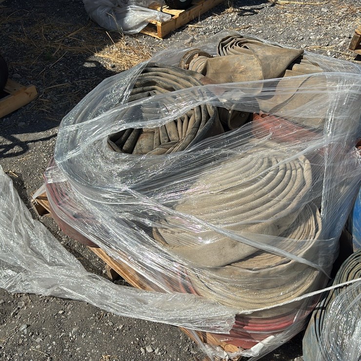 PALLET OF: (13) RED/TAN/GREY HOSES SUPPORT EQUIPMENT