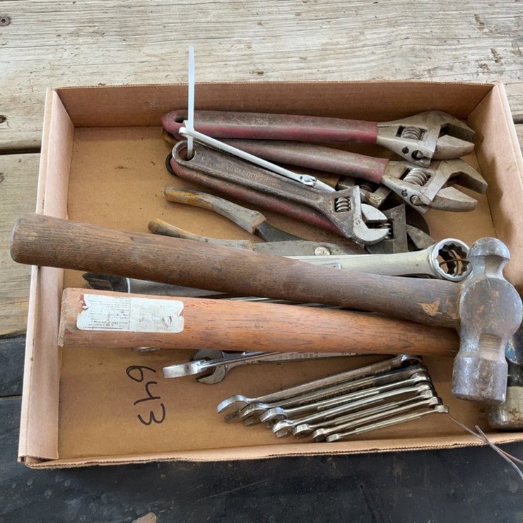 Craftsman standard combination wrench set, hammers, and adjustable wrenches