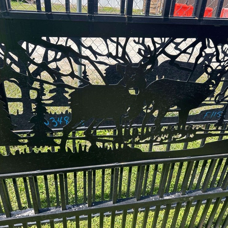 2026 20ft. Bi-Parting Iron Gate Deer Style