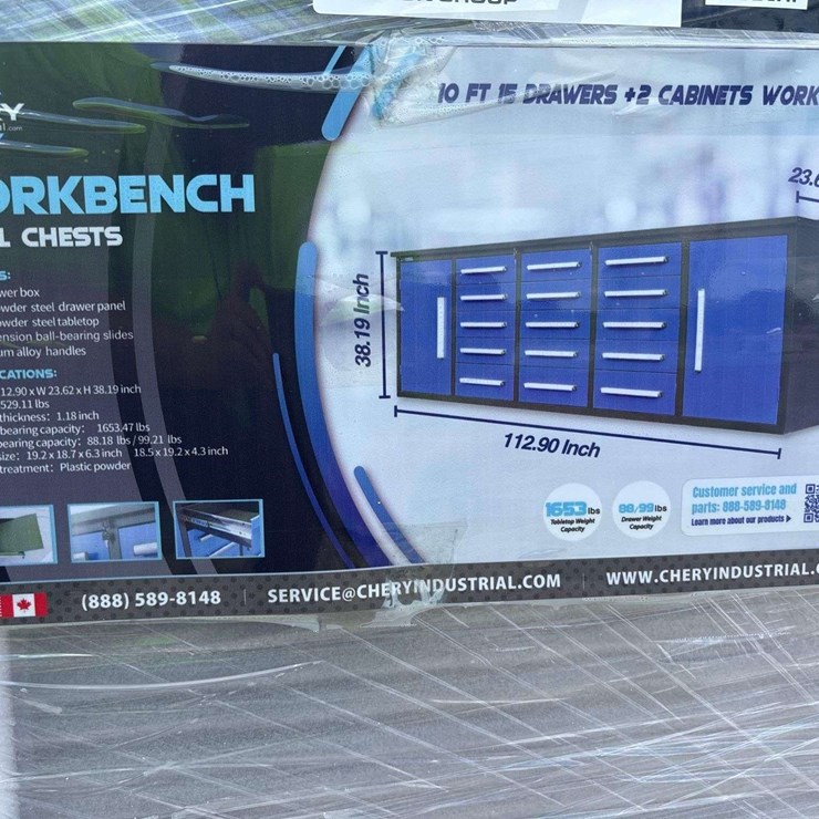 2026 Chery Industrial 10ft 15 Drawer Workbench