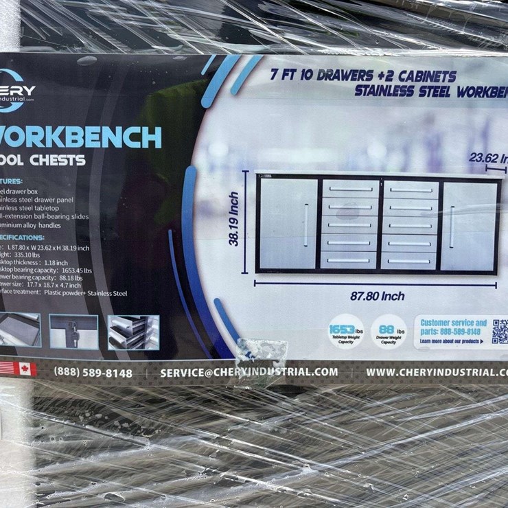 2026 Chery Industrial 7ft. 10 Drawer Workbench