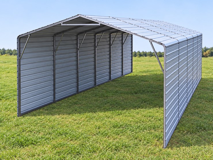 sklp-20'-x-30'-all-steel-garage-carport,-m/n-sk-zp20,-unused-image-1