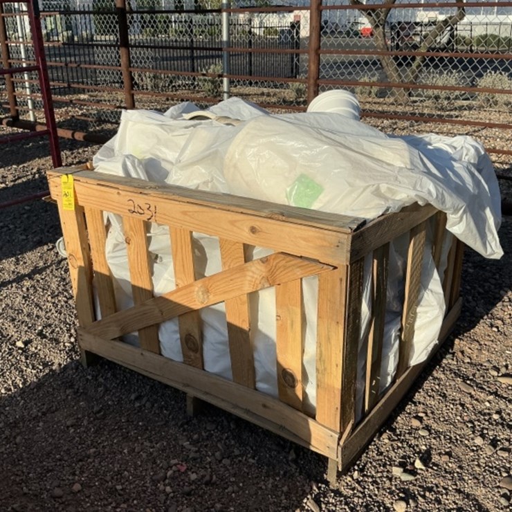 CRATE OF ASST PVC FITTINGS & HARDWARE