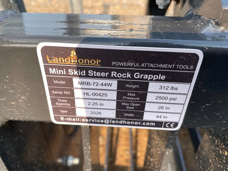 #2036-•-2026-unused-land-honor-mini-skid-steer-grapple-bucket-image-7