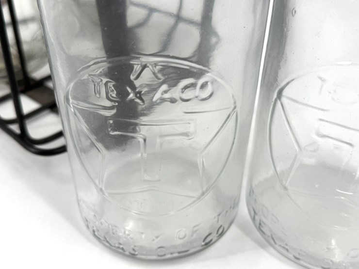#1000-•-vintage-glass-oil-bottles-with-metal-carrier-image-7