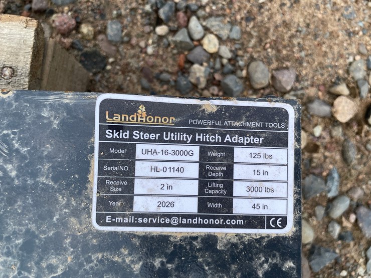 #2026-•-2026-unused-land-honor-skid-steer-utility-hitch-adapter-receiver-image-5