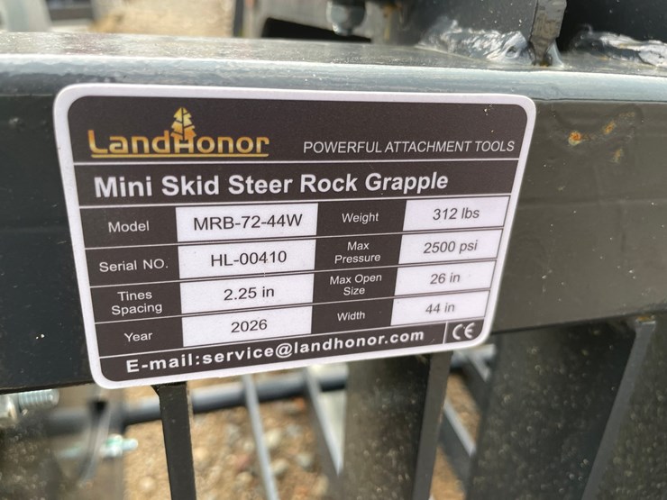 #2029-•-2026-unused-land-honor-mini-skid-steer-grapple-bucket-image-7