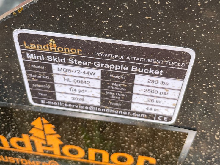 #2035-•-2026-unused-land-honor-mini-skid-steer-grapple-bucket-image-7