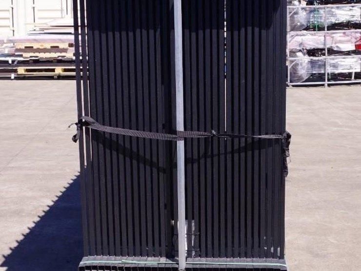 [30]-may 9.5'-x-6.25'-unleaded-powder-coated-wrought-iron-site-fence-panels-w/-(31)-posts-&-hardw...-image-4
