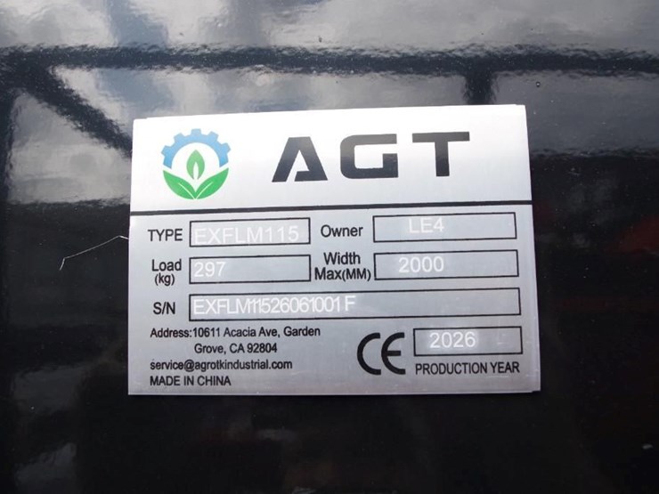 agt-industrial-excavator-brush-flail-mower,-m/n-exflm115,-unused-image-4