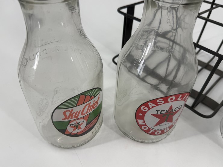 #1000-•-vintage-glass-oil-bottles-with-metal-carrier-image-9