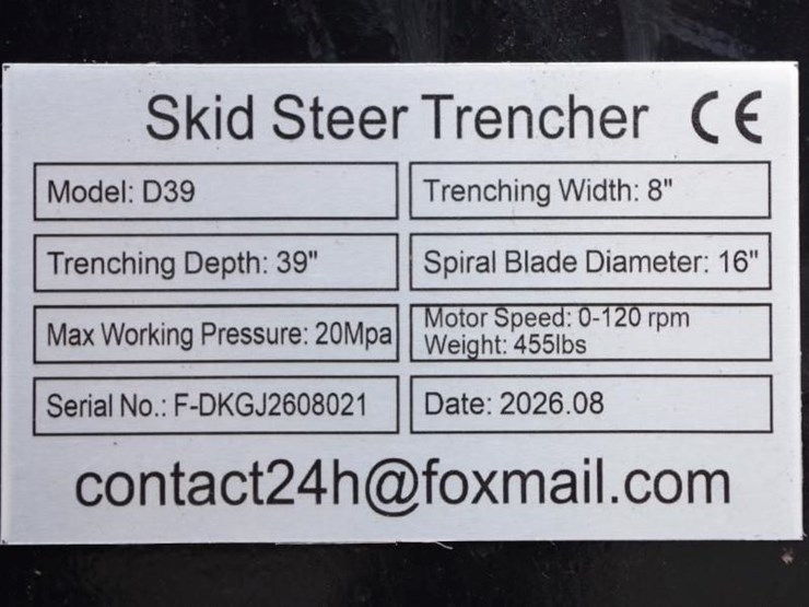 future-39"-skid-steer-trencher,-m/n-ft-d39,-unused-image-2